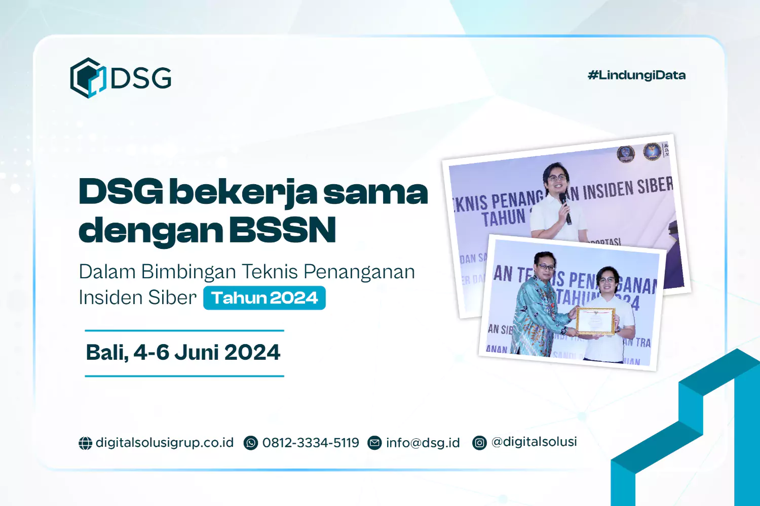 DSG bekerja sama dengan BSSN dalam Bimtek Penanganan Insiden Siber 2024