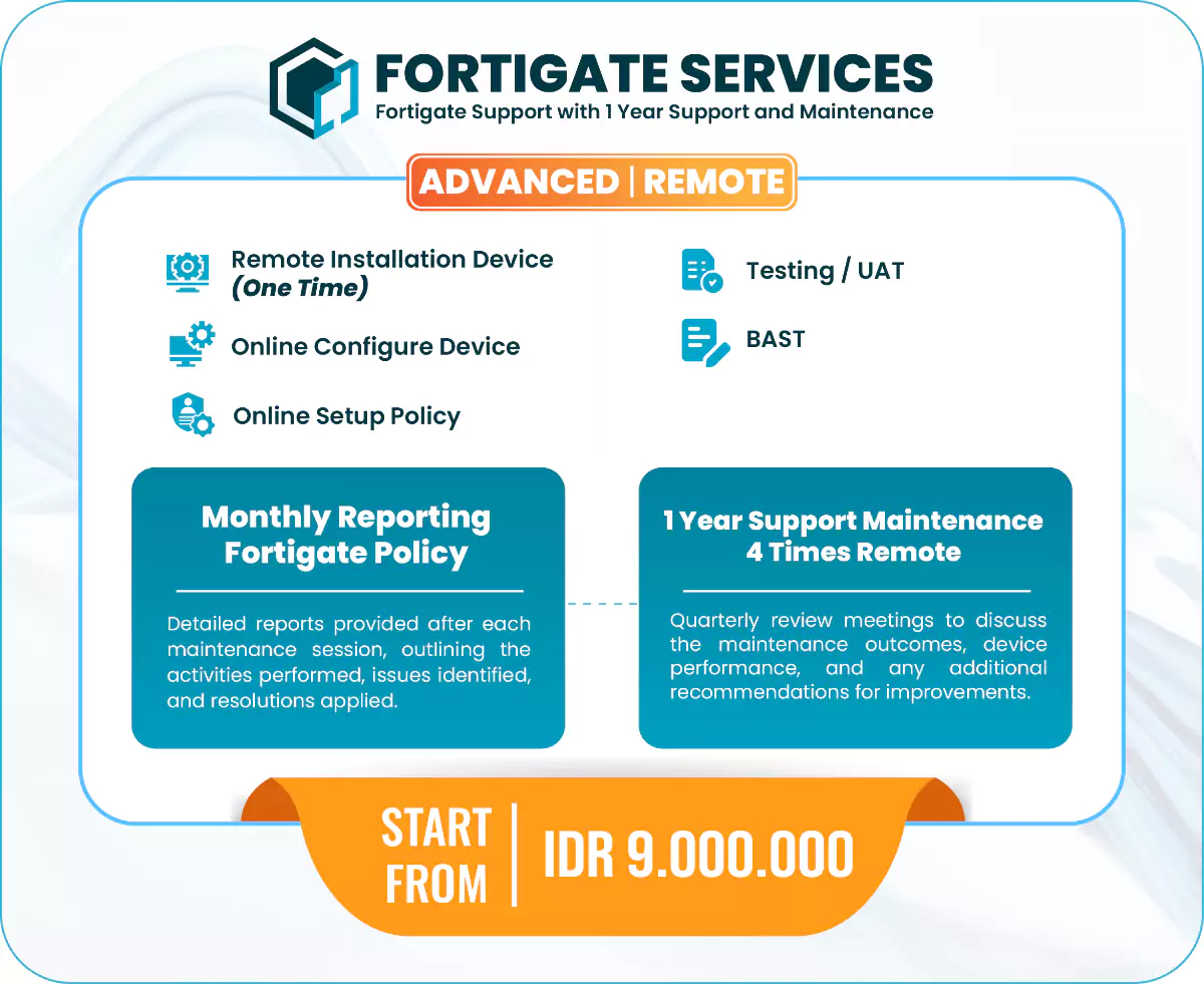 Jasa Setting Fortigate Fortinet DSG-Advanced Remote
