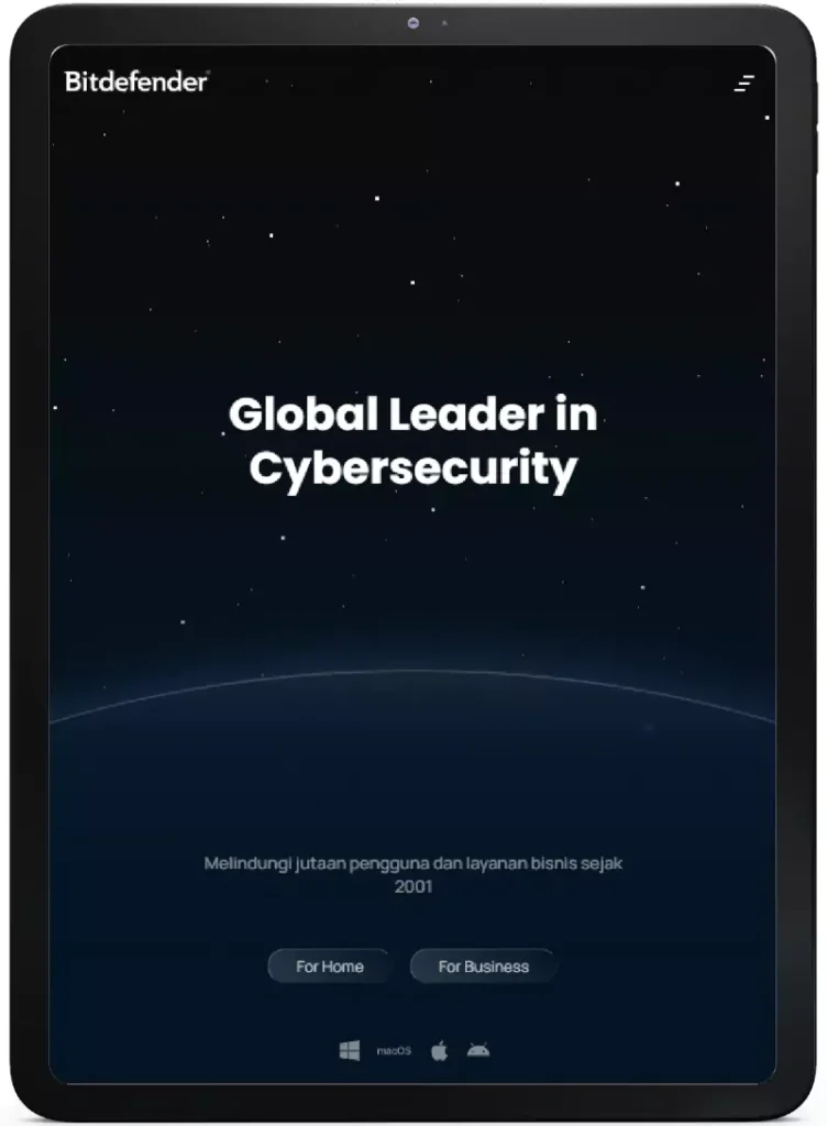 Portfolio Website Bitdefender Partner