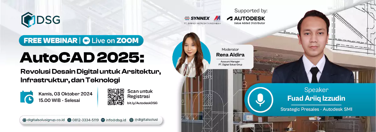 Banner Web AutoCAD 2025 - Revolusi Desain Digital untuk Arsitektur, Infrastruktur, dan Teknologi