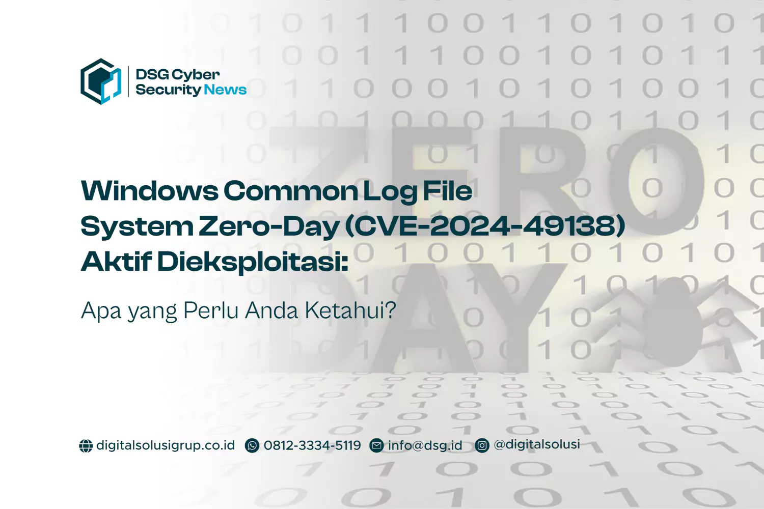 Windows Common Log File System Zero-Day (CVE-2024-49138) Aktif Dieksploitasi