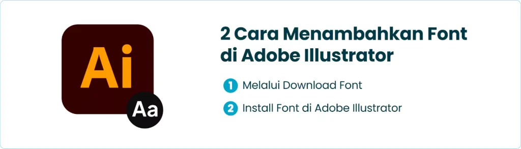 2 Cara Menambahkan Font di Adobe Illustrator​