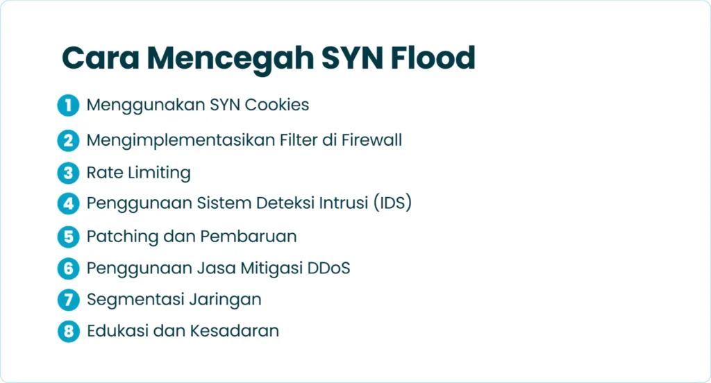 Cara Mencegah SYN Flood