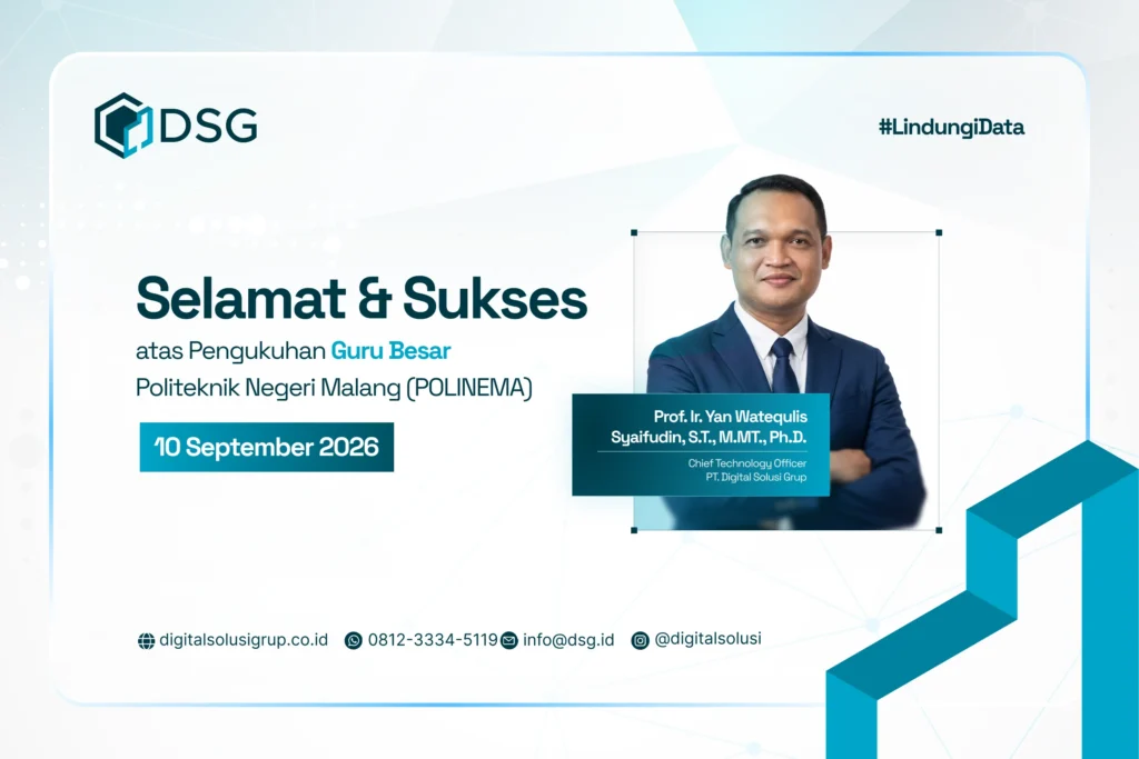 CTO DSG Resmi Jadi Guru Besar Polinema 2026