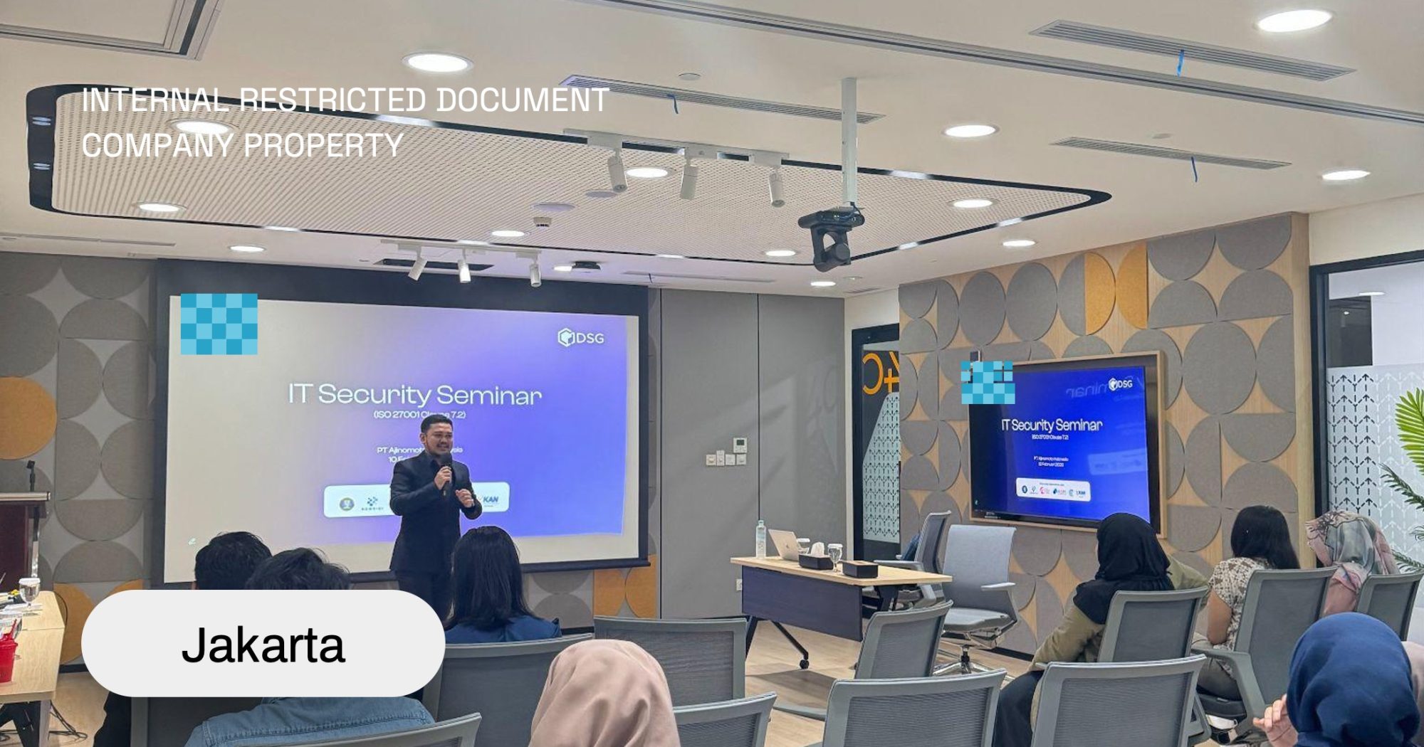 dokumentasi cybersecurity awareness training oleh DSG pada manajemen perusahaan FMCG di Jakarta
