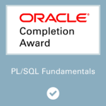 Sertifikat Oracle Completion Award